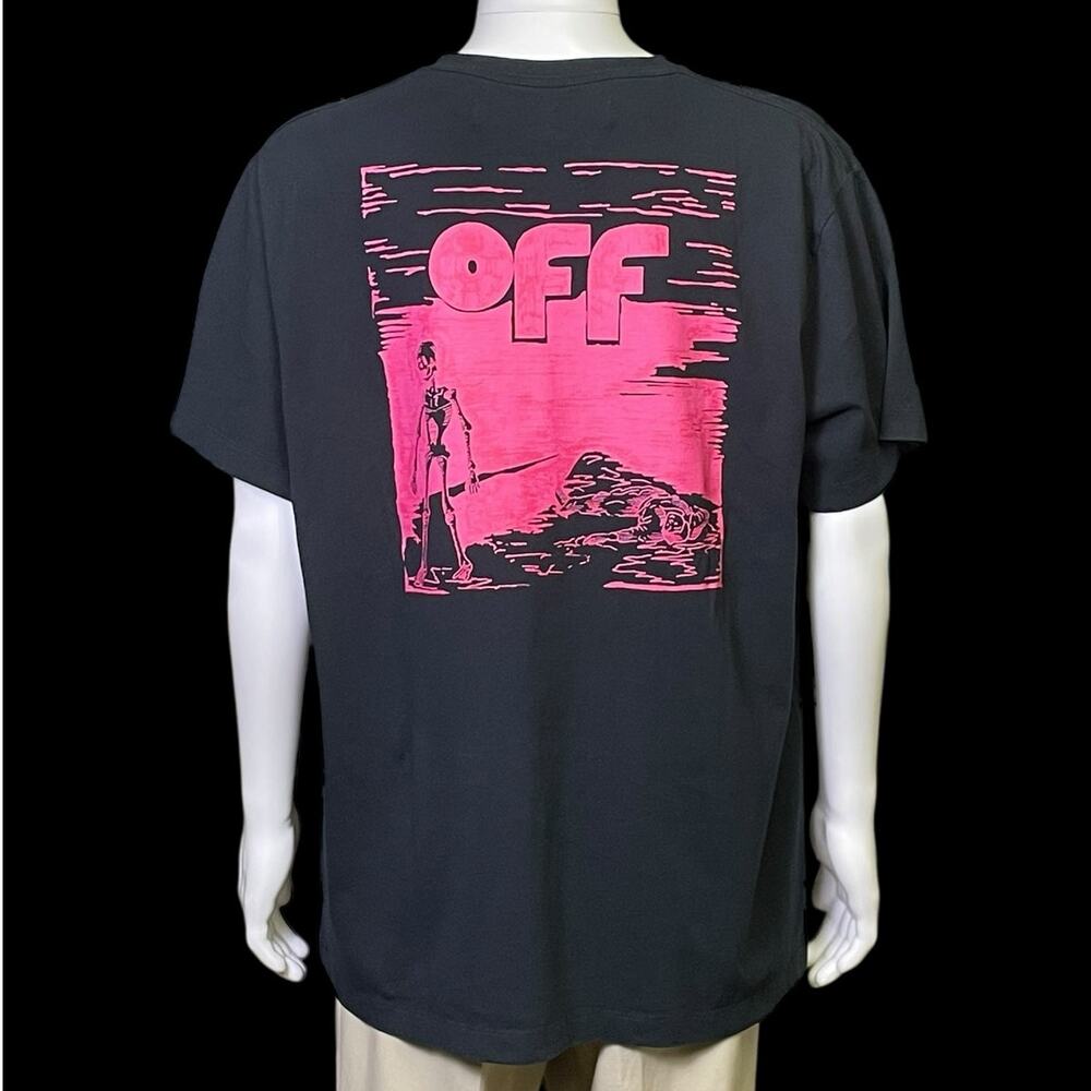 Off-White c/o Virgil Abloh Archival SS19 Floating Skulls Shirt Oversize Medium